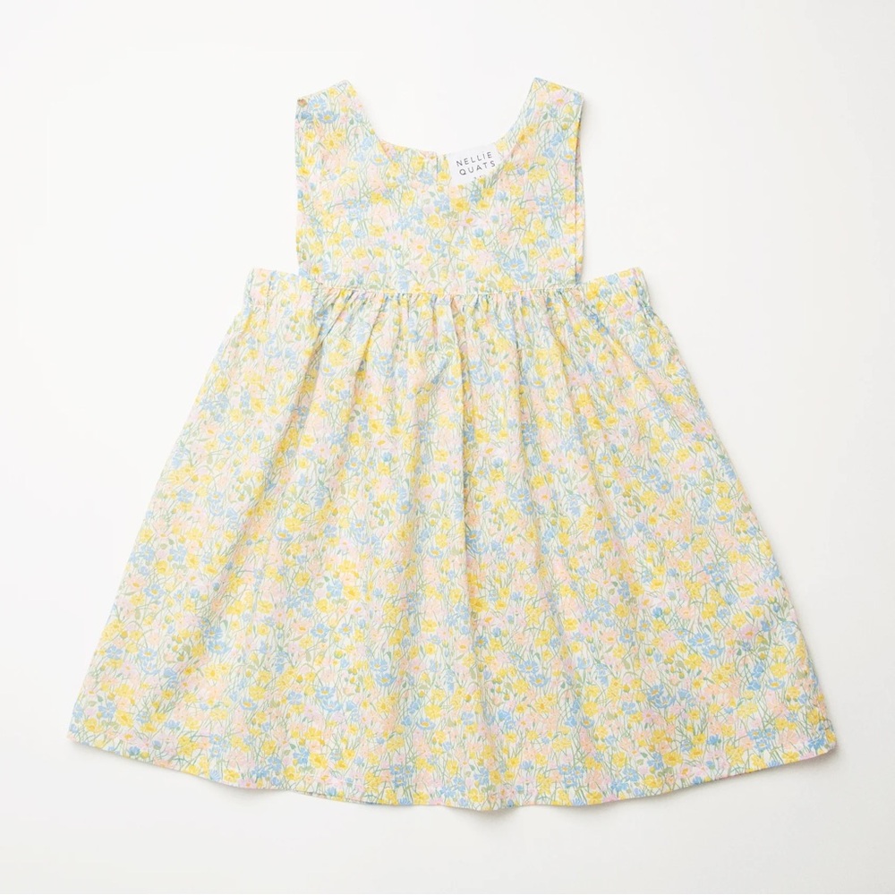 Nellie Quats Marlow pinafore - meadowlands sz 5-6y